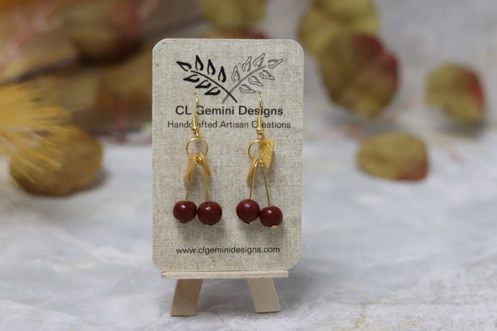 Cherry Drop Earrings Cherry Drop Earrings