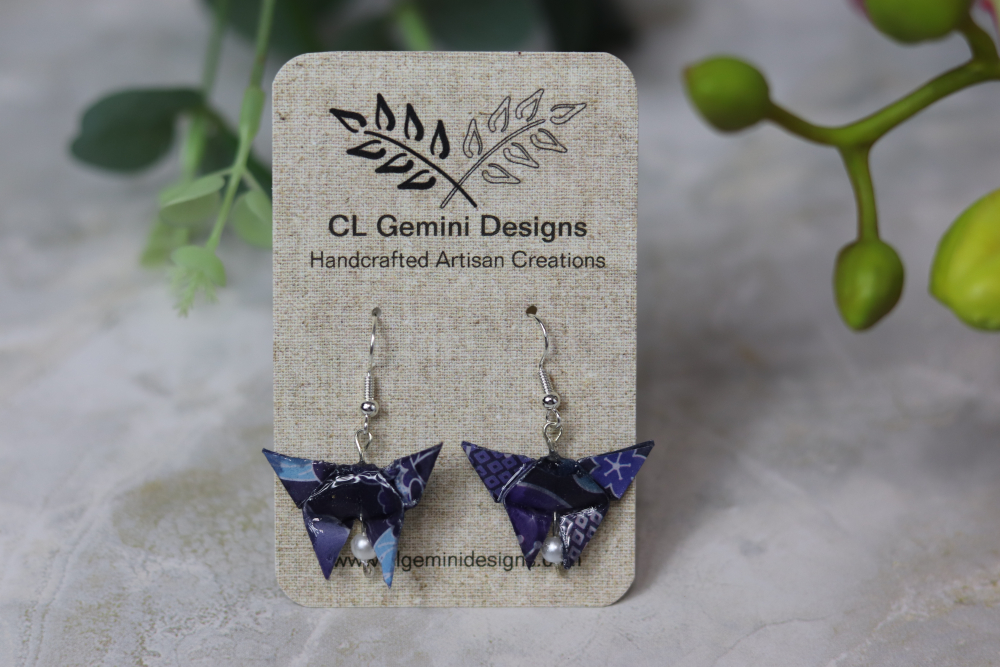 Origami Butterfly Earrings - Image 3