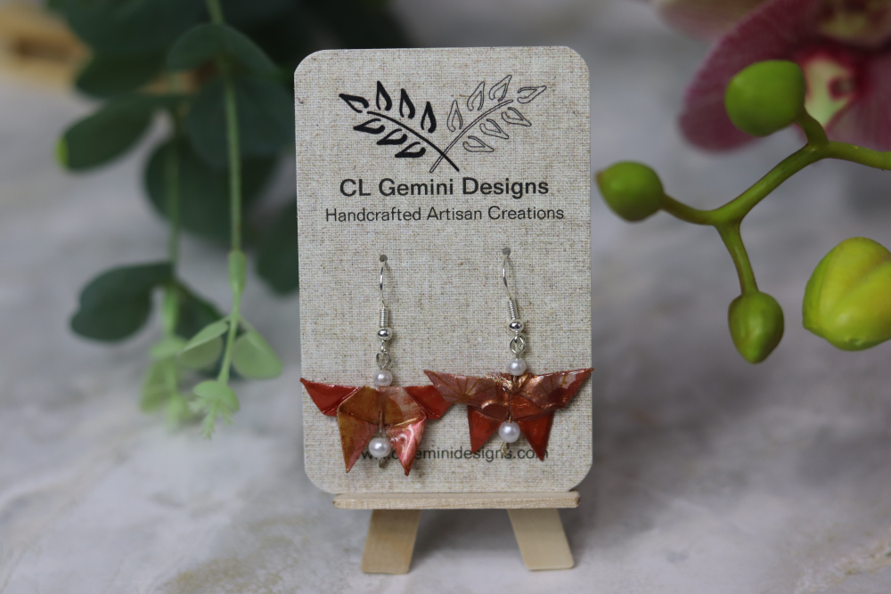 Origami Butterfly Earrings - Image 2