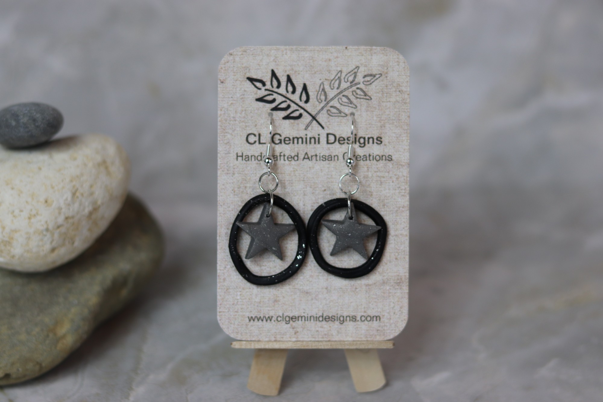 Orbit Star Hoop Dangles