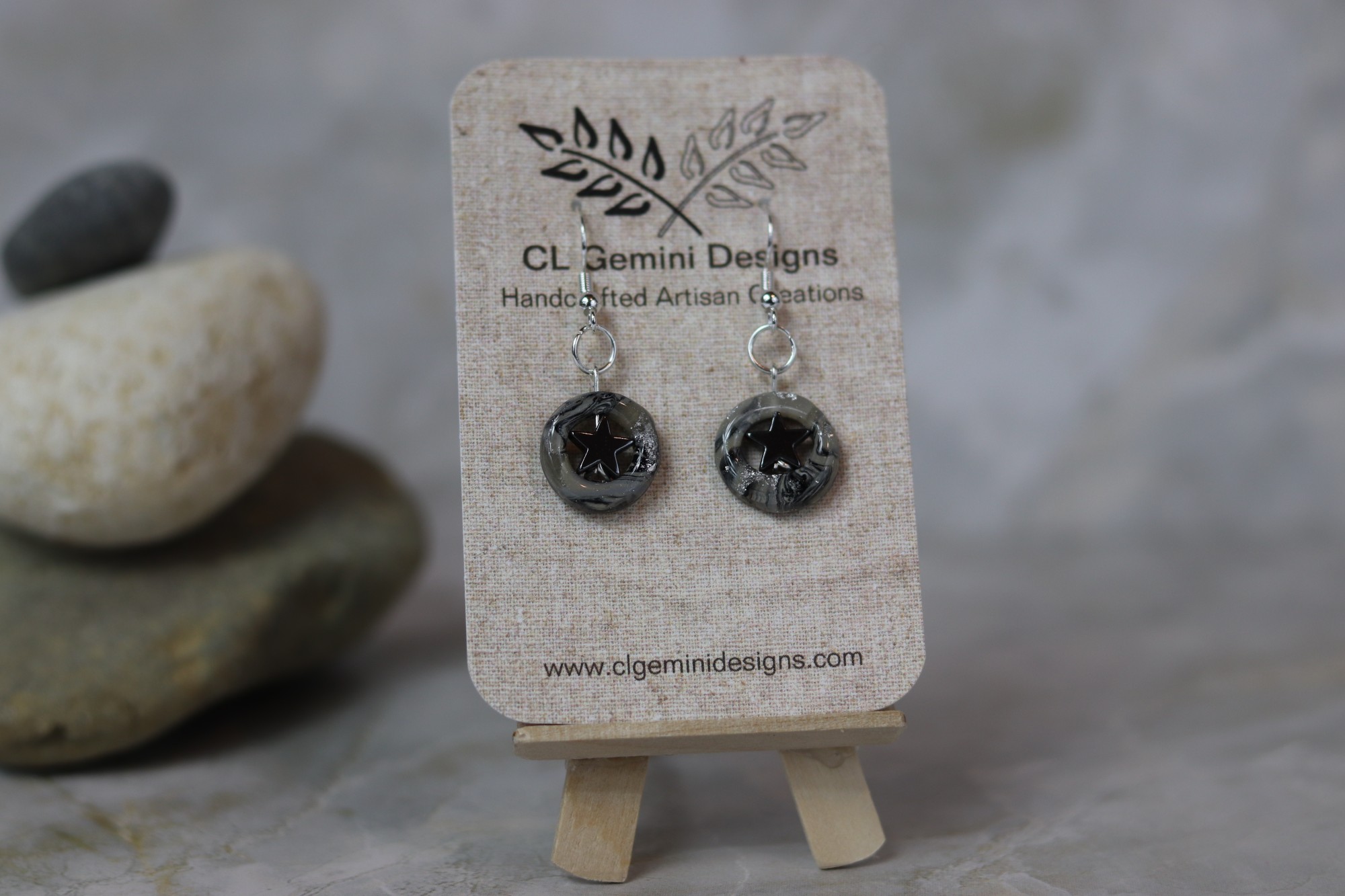 Midnight Star Mini Disc Dangles