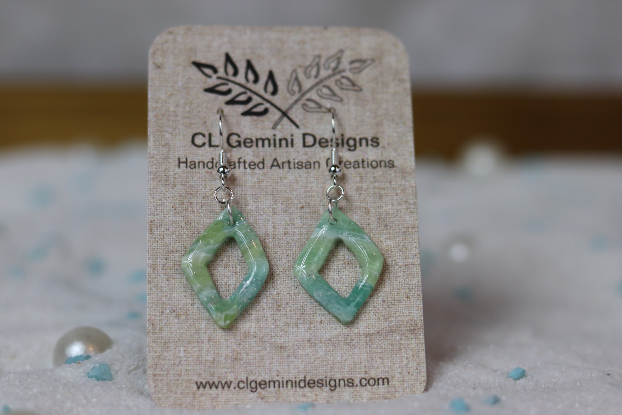 Sea-Glass Open Shapes – Seafoam Coastal Mini Collection Sea-Glass Open Shapes – Seafoam Coastal Mini Collection